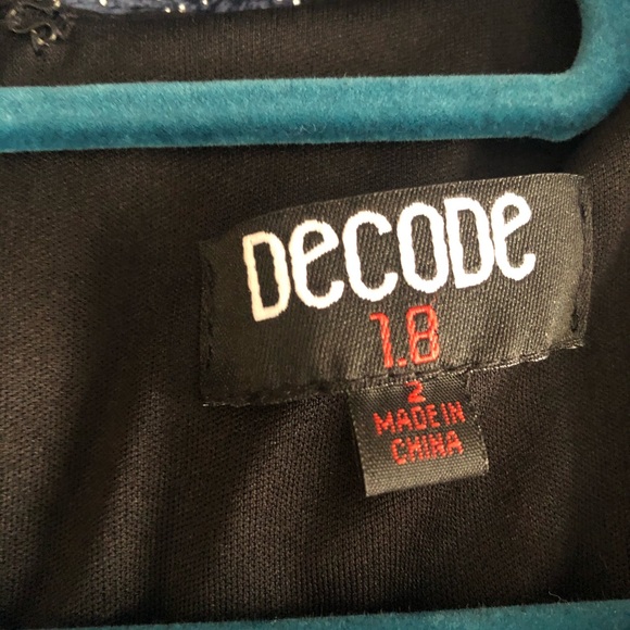 Decode Black Evening Dress Sequin sides Size 2 - Picture 6 of 7